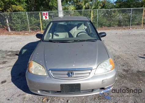 2001 Honda Civic Lx from USA, damaged, VIN 2HGES16531H538571